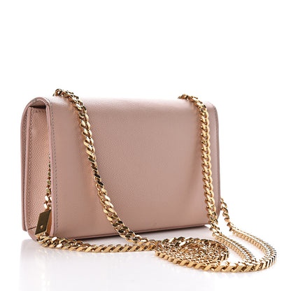 Saint Laurent Grain De Poudre Small Monogram Kate Satchel Pale Pink 3 of 10