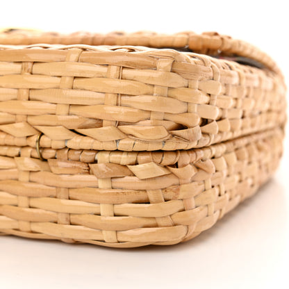 Gucci Glazed Wicker Small Cestino Shoulder Bag Natural 10 of 16