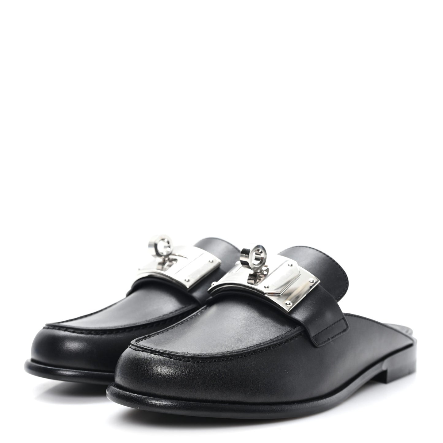 Calfskin Iota Mules 35 Black