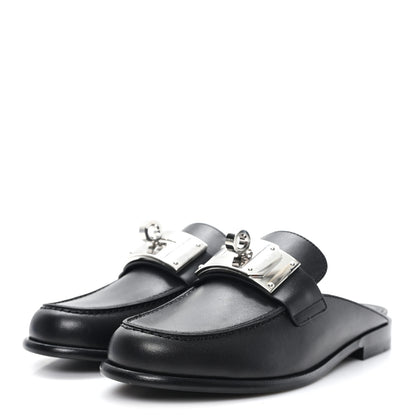 Hermes Calfskin Iota Mules 35 Black 4 of 10