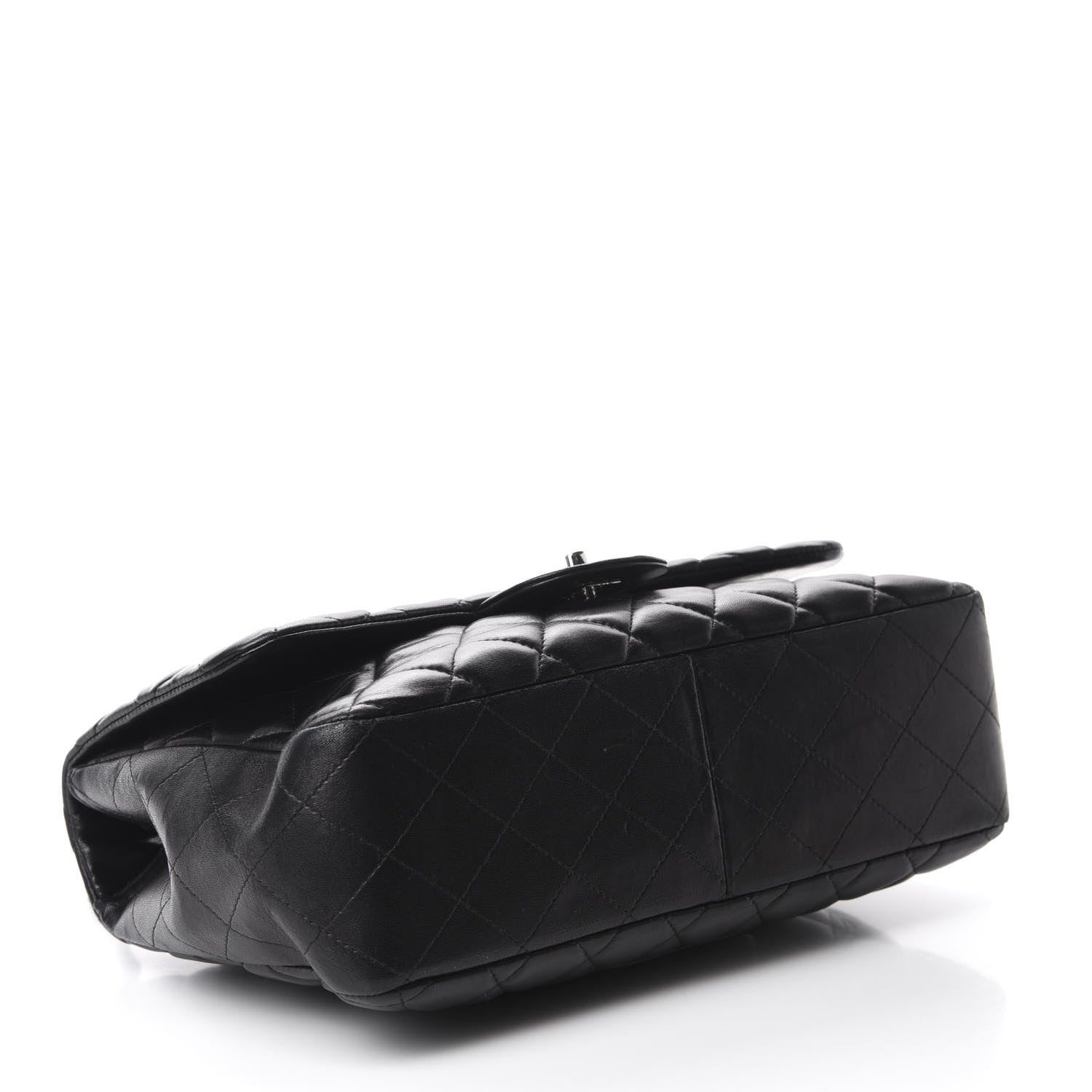 Chanel Lambskin Quilted Jumbo Single Flap Black 4 of 10