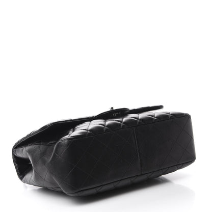 Chanel Lambskin Quilted Jumbo Single Flap Black 4 of 10
