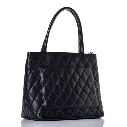 Chanel Caviar Quilted Medallion Tote Black 3 of 8