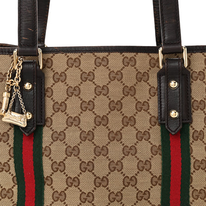 Gucci Monogram Medium Jolicoeur Tote Dark Brown 8 of 12