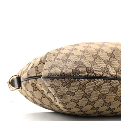 Gucci Monogram Medium New Britt Hobo Dark Brown 8 of 10