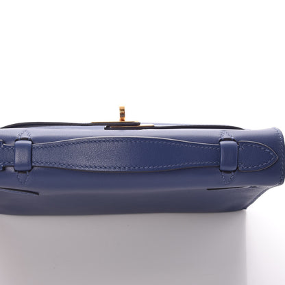 Hermes Swift Kelly Pochette Clutch Bleu Brighton 25 of 27