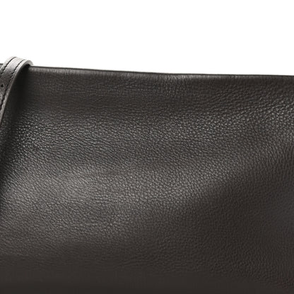 The Row Grained Calfskin Rene Crossbody Dark Brown 7 of 9