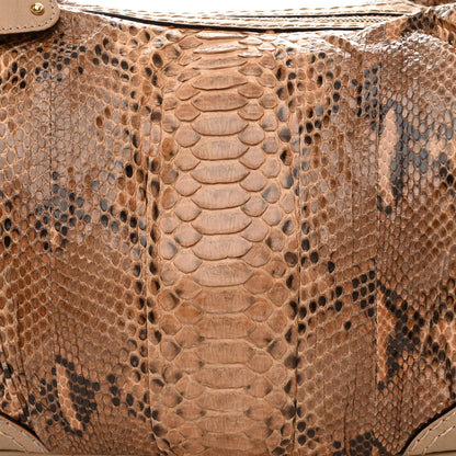 Gucci Snakeskin Medium Jockey Hobo Brown 9 of 15