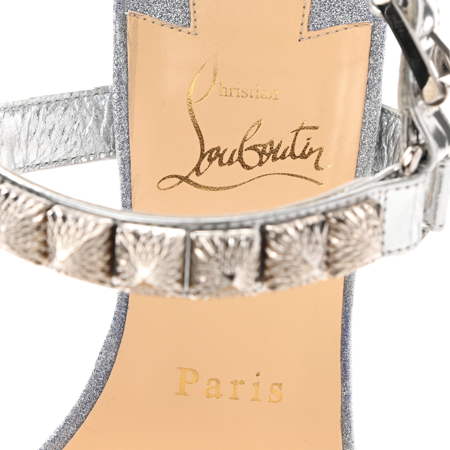 Nappa Pyraclou 110 Wedge Sandals 37 Silver