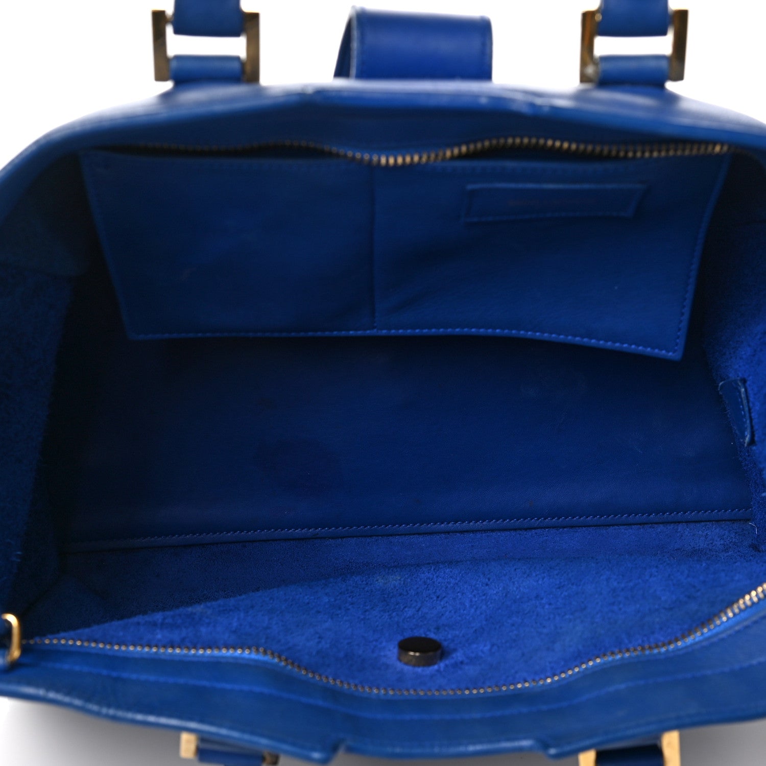 Saint Laurent Sheepskin Small Cabas ChYc Royal Blue 5 of 12