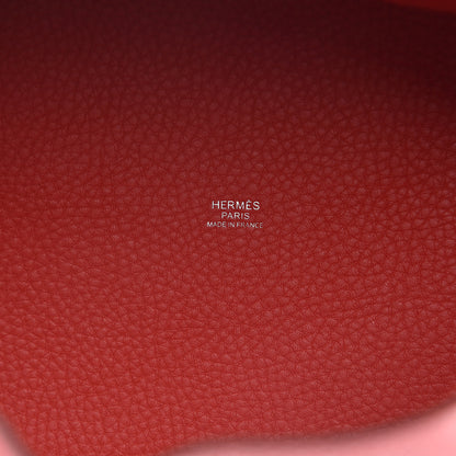 Hermes Taurillon Clemence Picotin Lock 22 MM Rouge Tomate 5 of 9