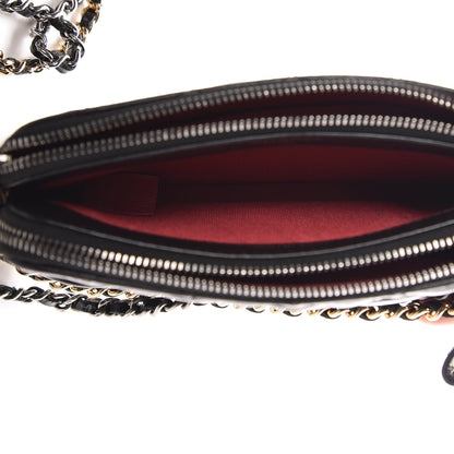 Chanel Aged Calfskin Quilted Small Gabrielle Clutch With Chain Black 7 of 14