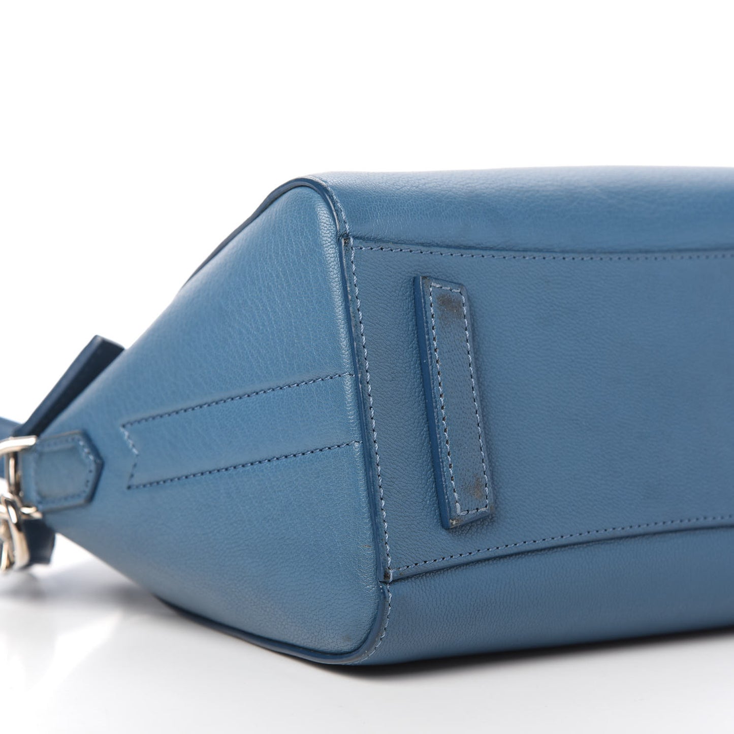 Sugar Goatskin Mini Antigona Medium Blue
