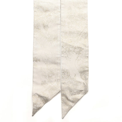 Christian Dior Silk Toile De Jouy Mitzah Scarf White Gold 2 of 3