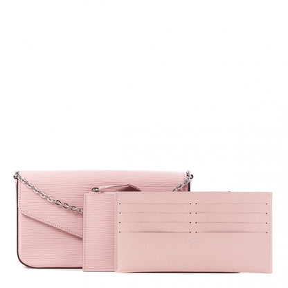 Louis Vuitton Epi Pochette Felicie Rose Ballerine 1 of 10