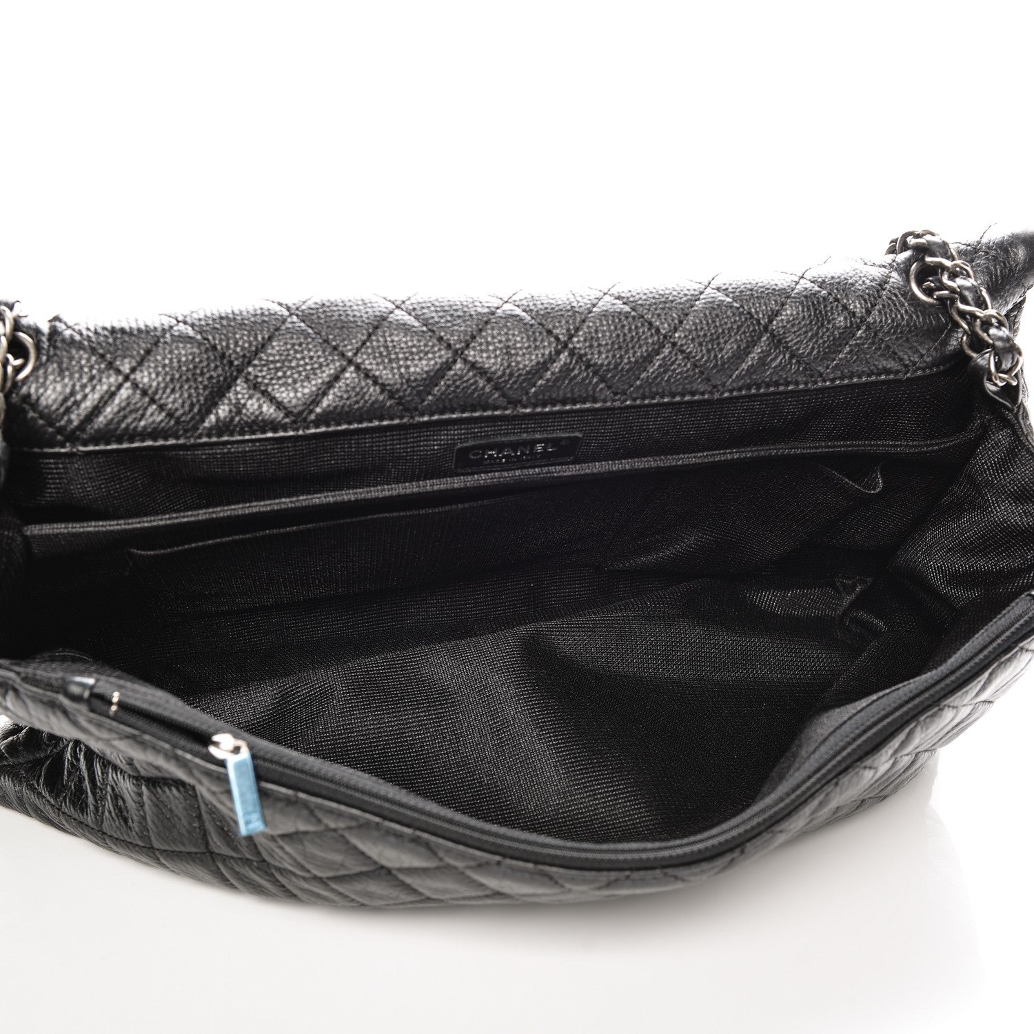 Chanel Calfskin Quilted XXL Travel Flap Bag Black 5 of 8