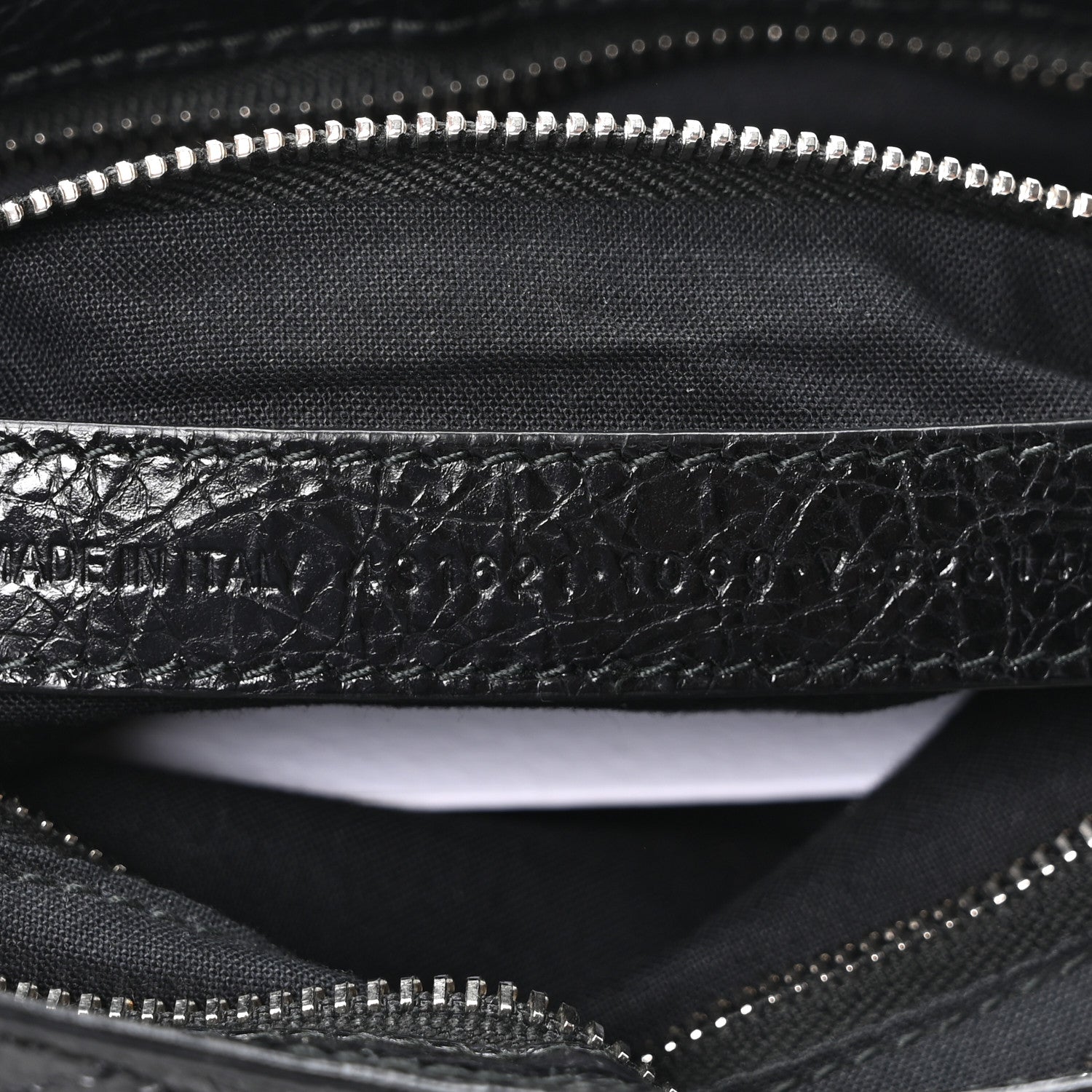 Balenciaga Agneau Classic Hardware S City Logo Strap Black White 8 of 11