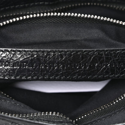 Balenciaga Agneau Classic Hardware S City Logo Strap Black White 8 of 11
