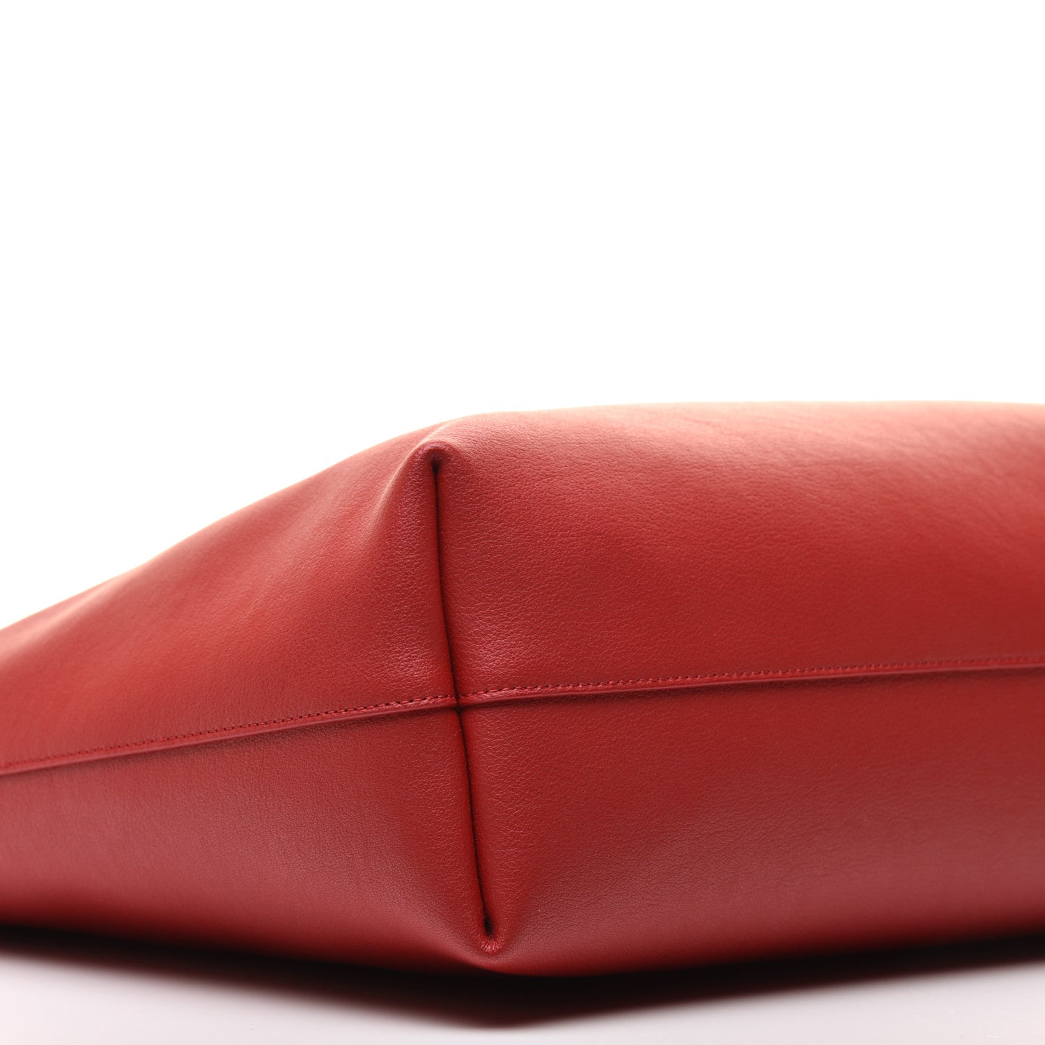 Saint Laurent Calfskin Large Shopping Tote Rouge Eros 8 of 9