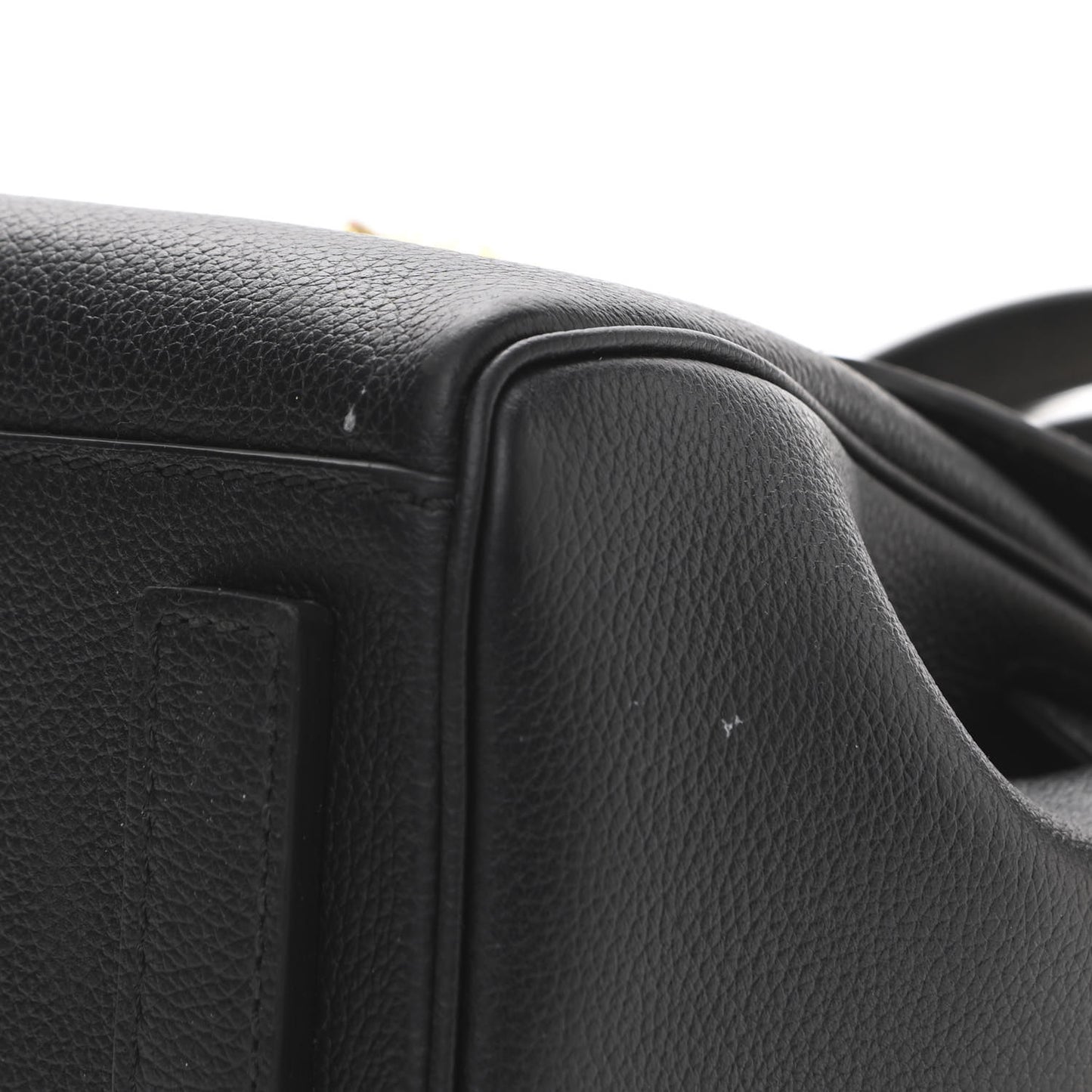 Grained Calfskin Small La Medusa Top Handle Bag Black