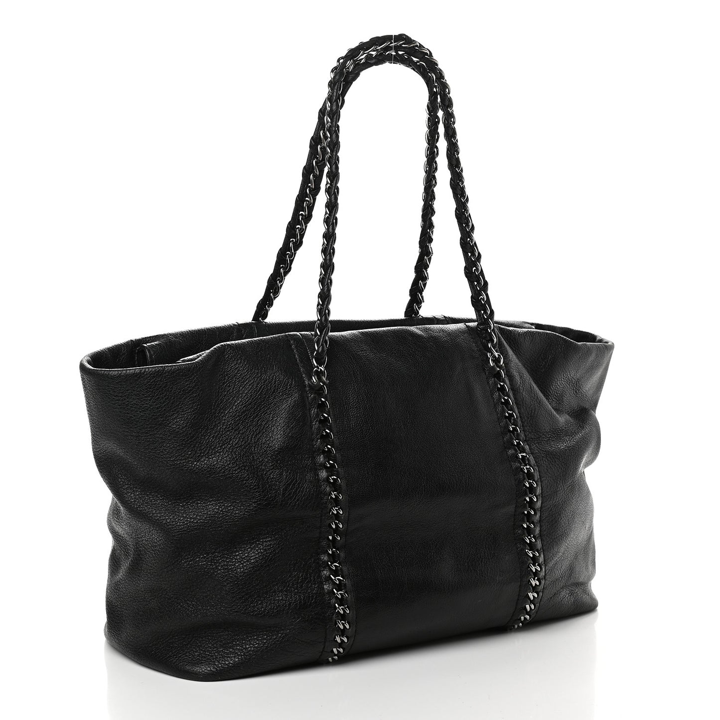 Deerskin Luxe Ligne Tote Black