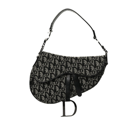 Christian Dior Monogram Saddle Bag Black 1 of 10