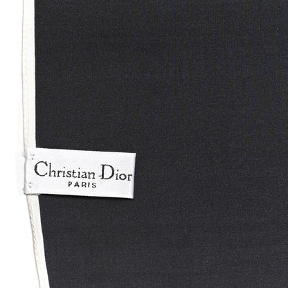 Christian Dior Silk Square Scarf Black 3 of 3