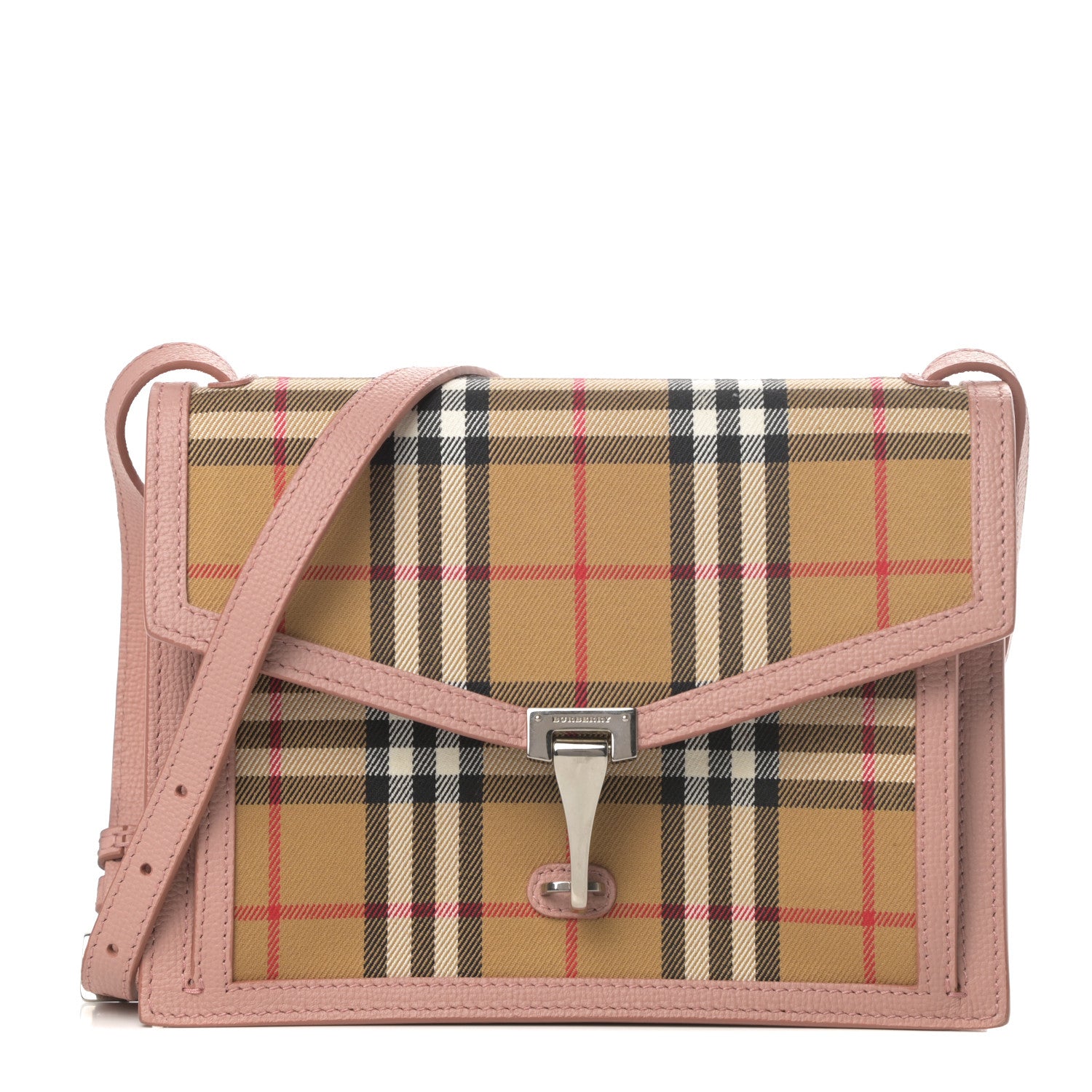 Burberry Vintage Check Small Macken Bag Ash Rose 1 of 12