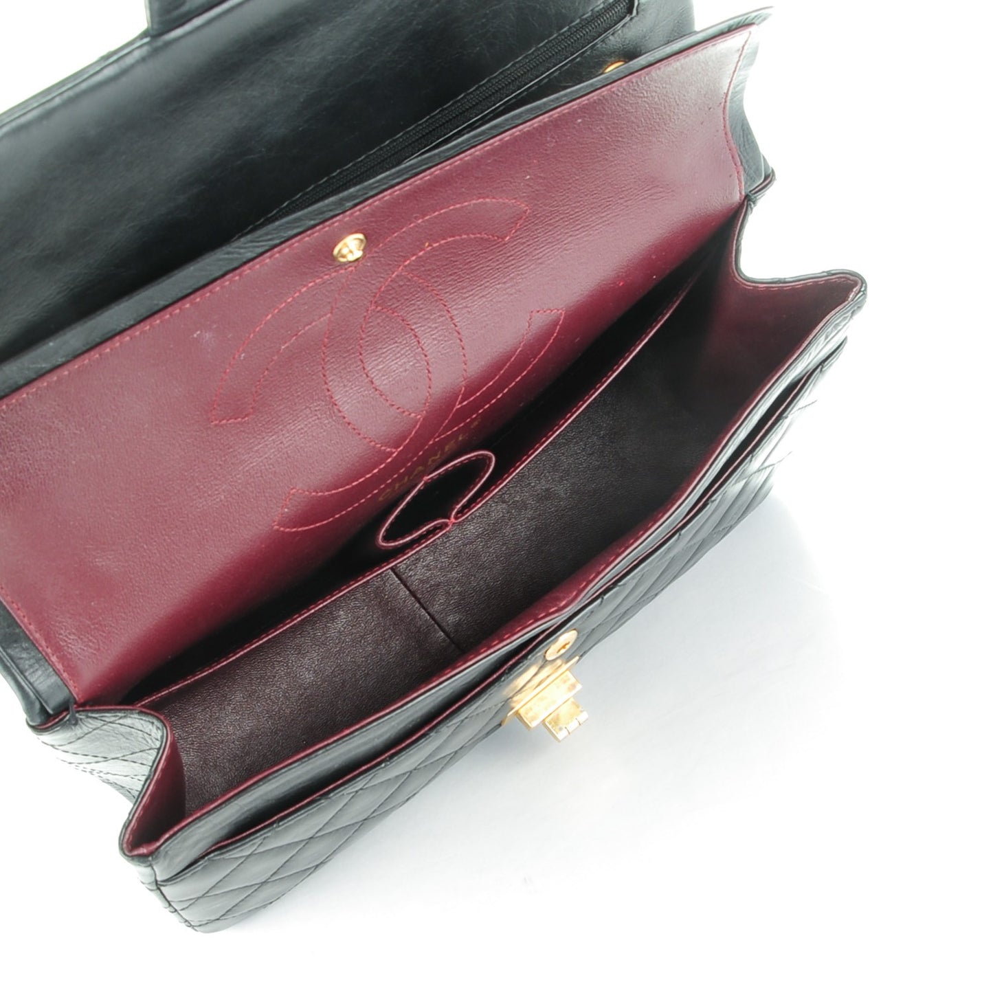 Aged Calfskin Quilted 2.55 Reissue 226 Flap Black