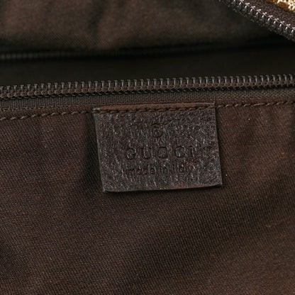 Gucci GG Monogram Web Large Collapsible Carry On Duffle Beige Brown 5 of 10