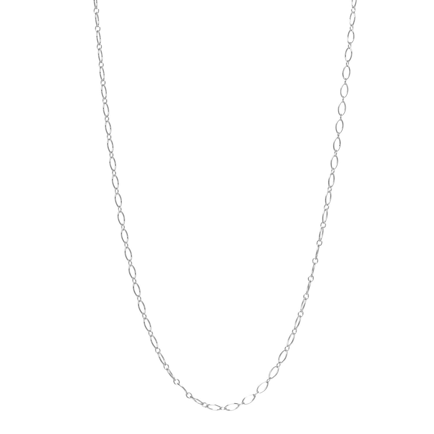 Tiffany Sterling Silver Oval Link Chain Necklace 20" 1 of 5