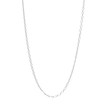 Tiffany Sterling Silver Oval Link Chain Necklace 20" 1 of 5
