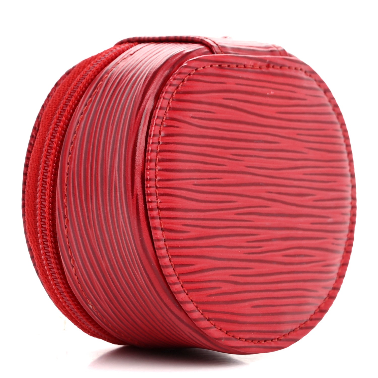 Louis Vuitton Epi Ecrin Bijoux 8cm Jewelry Box Case Castillan Red 3 of 8