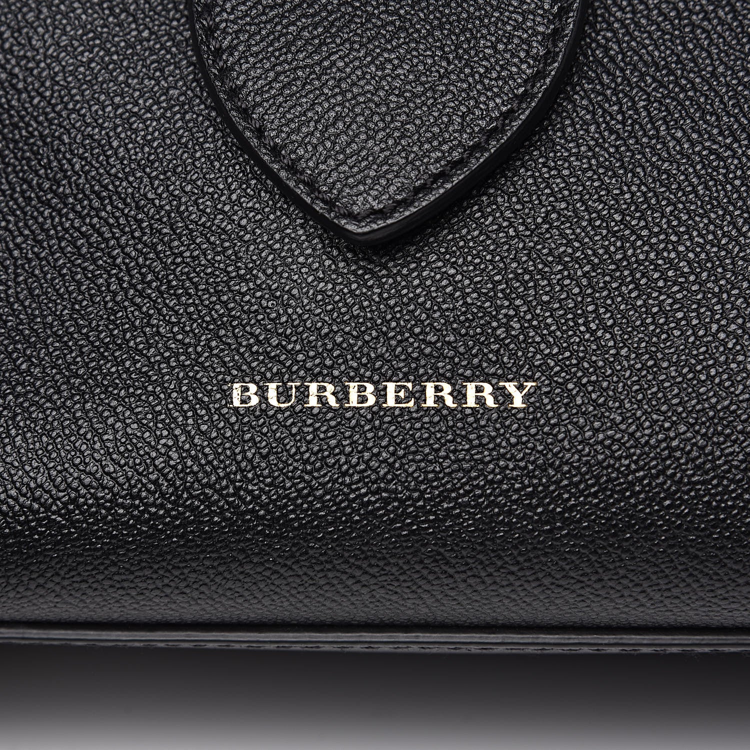 Burberry Soft Grain Calfskin Small Buckle Tote Black 11 of 12