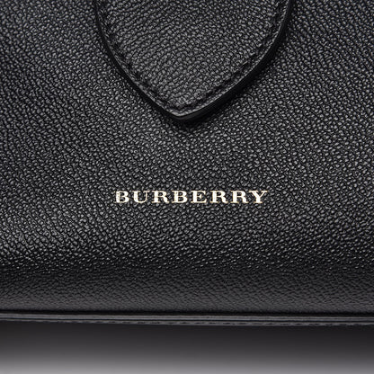 Burberry Soft Grain Calfskin Small Buckle Tote Black 11 of 12