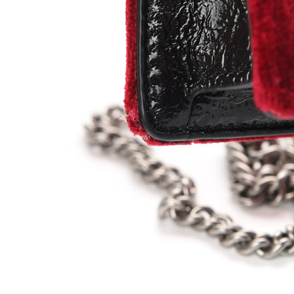 Gucci Velvet GG Monogram Super Mini Dionysus Shoulder Bag Red Cipria Black 13 of 13