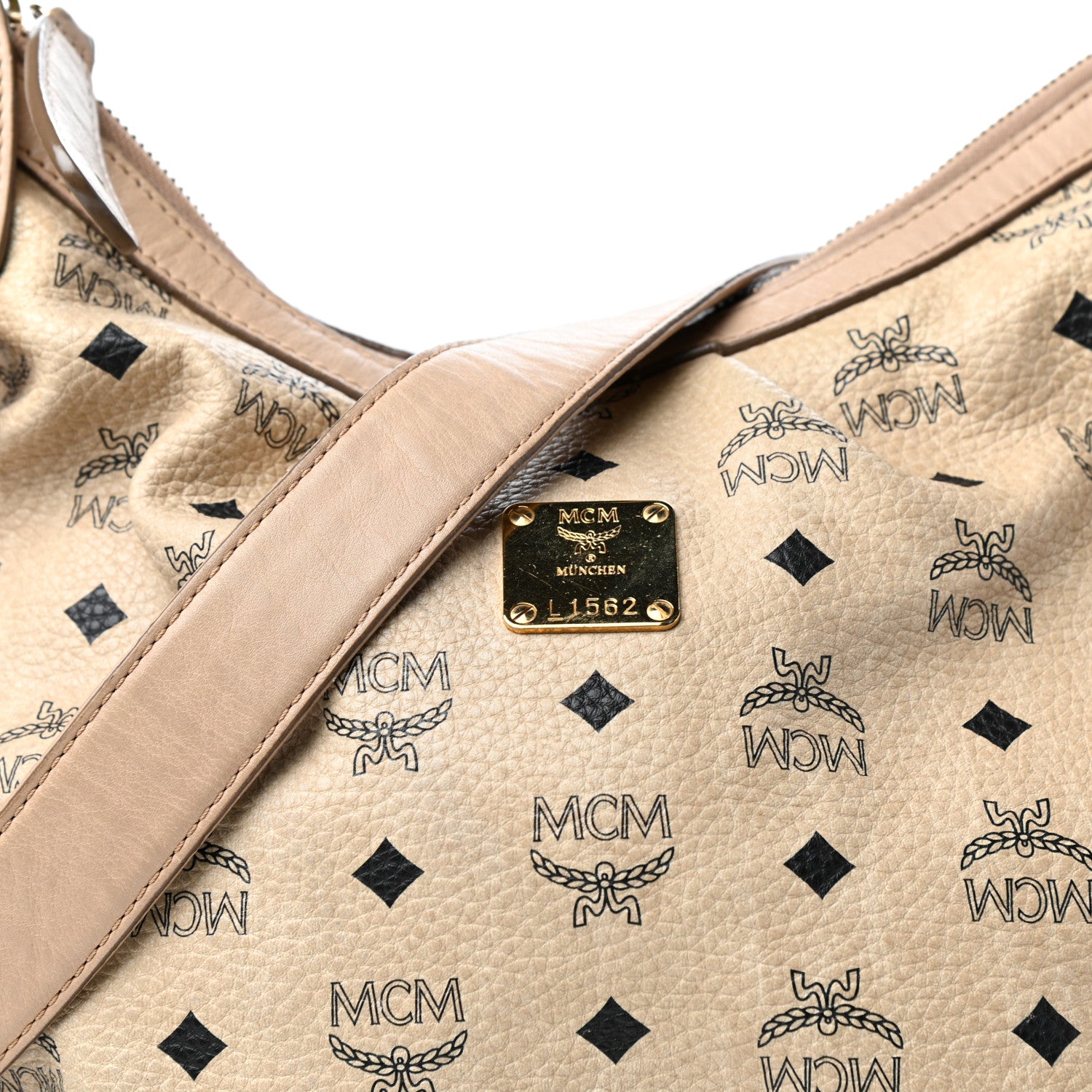 MCM Visetos Hobo Beige 9 of 9
