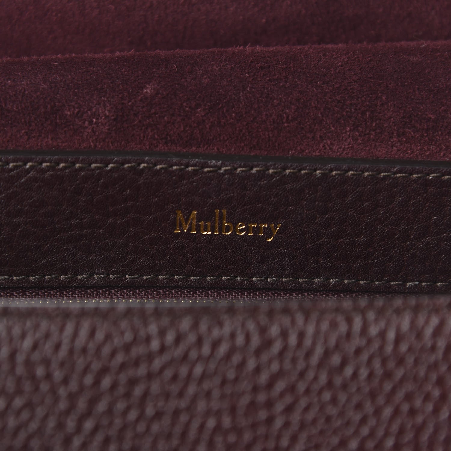 Mulberry Natural Grain Amberley Satchel Oxblood 8 of 9