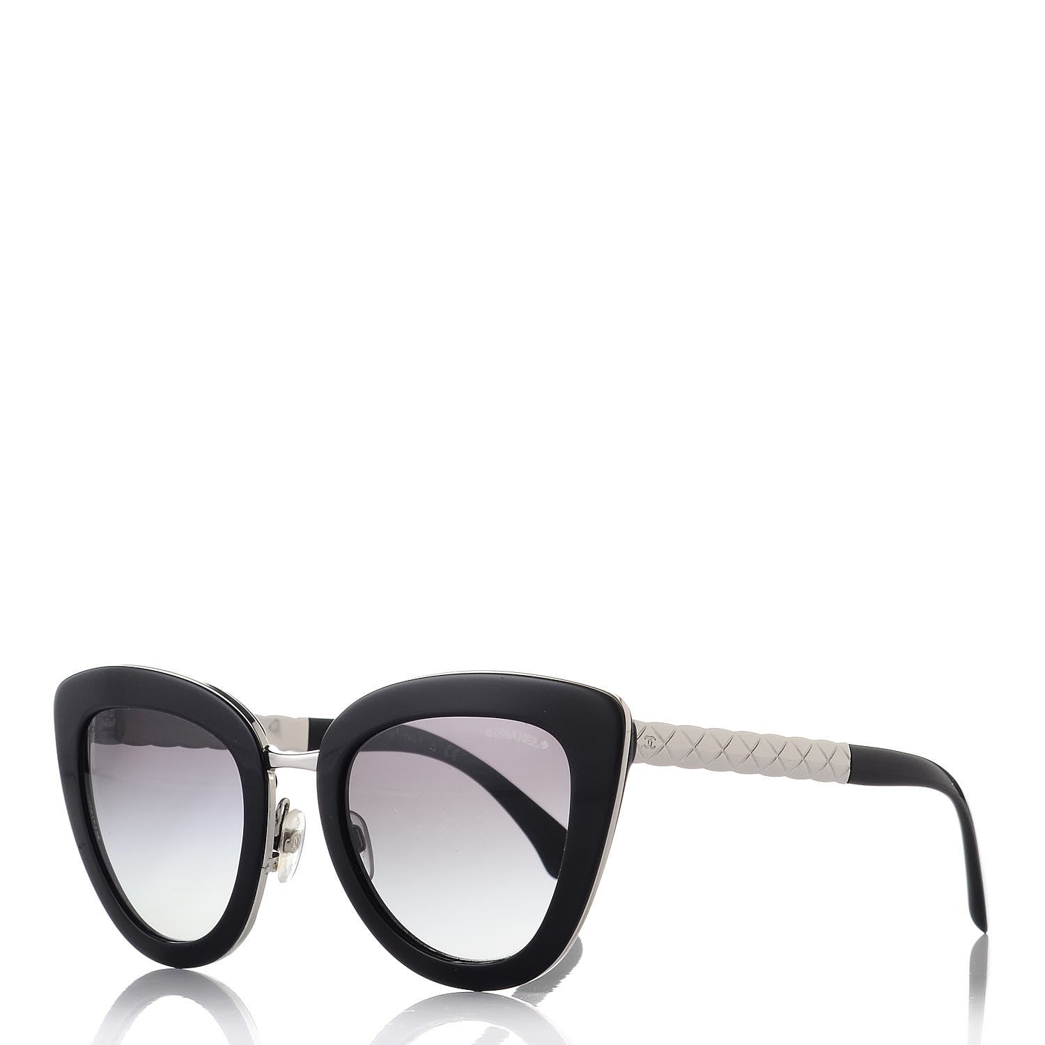 Chanel Cat Eye Quilted Sunglasses 5368 Black 1 of 8