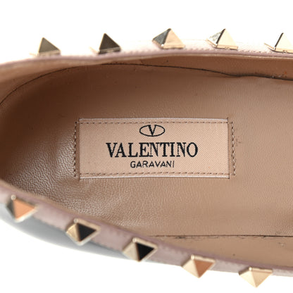 Valentino Garavani Patent Rockstud 100mm Pumps 38.5 Black Poudre 6 of 7