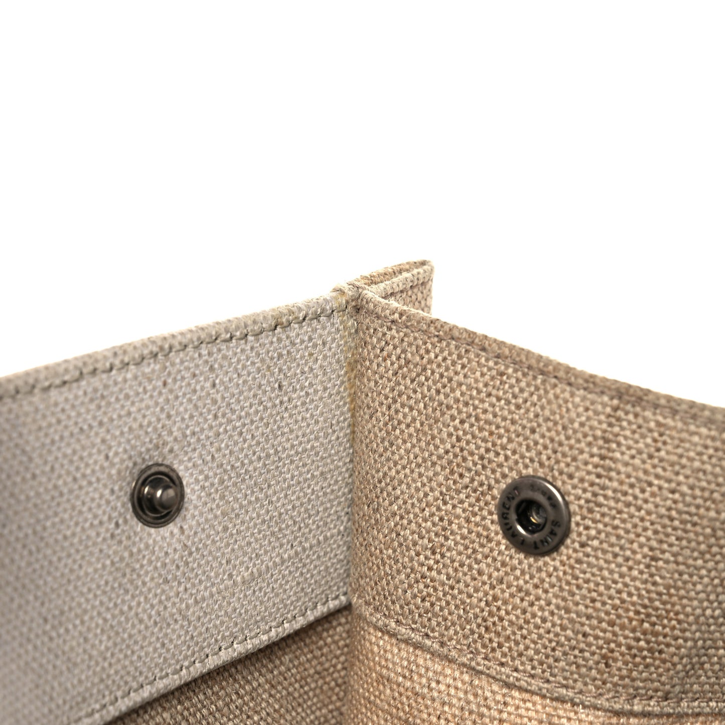 Linen Calfskin Rive Gauche Tote Optic White