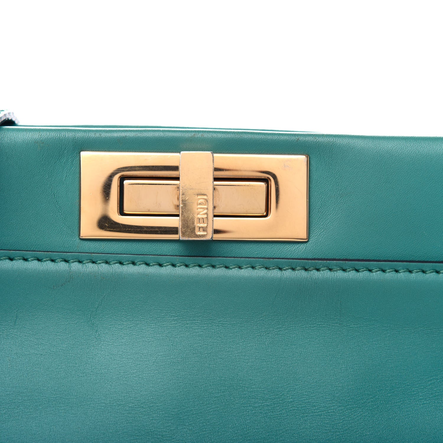 Fendi Vitello Morgan Fabric Jacquard Pequin Medium Peekaboo Iconic Satchel Lago Tobacco Black 9 of 11