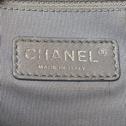 Chanel Patent Quilted Expandable CC Shoping Tote Grey 5 of 13