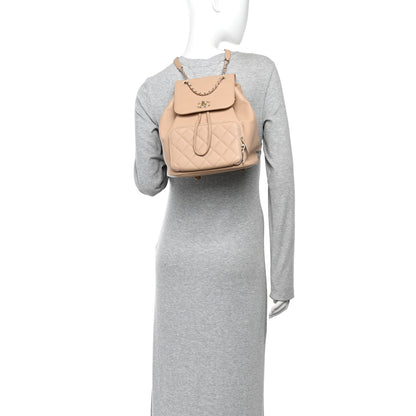 Chanel Caviar Quilted Business Affinity Backpack Beige 2 of 10