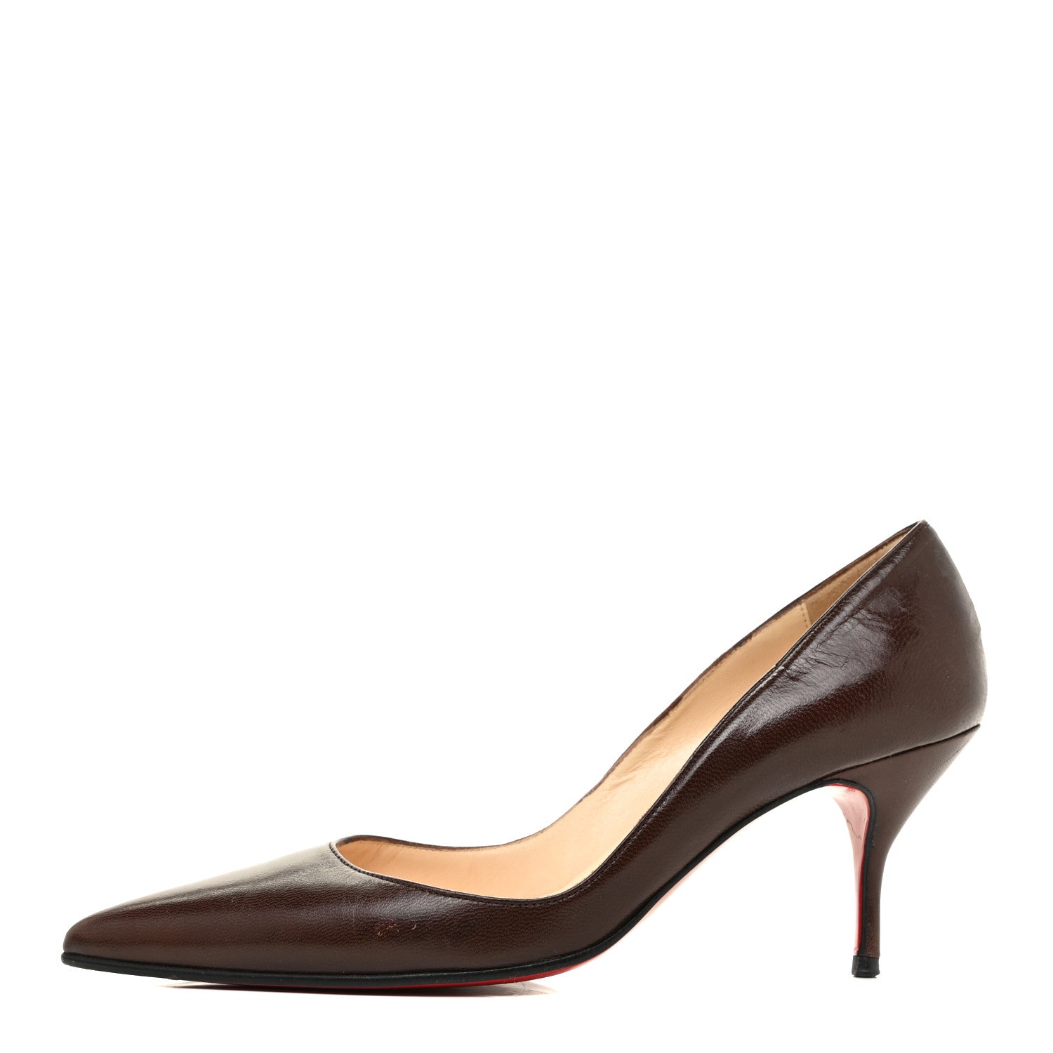 Christian Louboutin Nappa Clare 80 Pumps 35.5 Brown 1 of 16