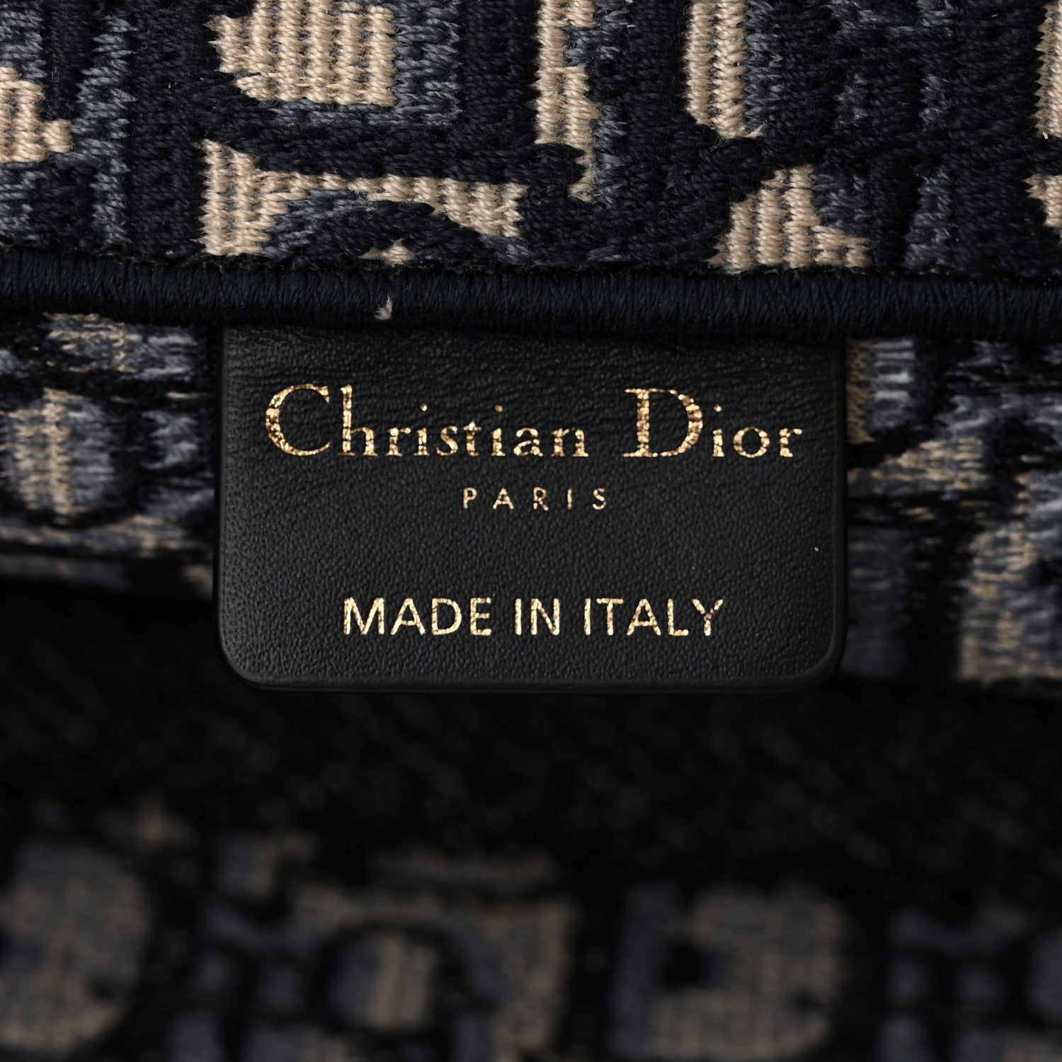 Christian Dior CHRISTIAN DIOR Oblique Medium Book Tote Blue Multicolor 6 of 9
