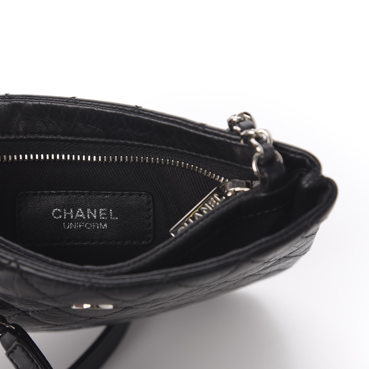 Chanel Calfskin Quilted Crossbody Bag Black 7 of 12