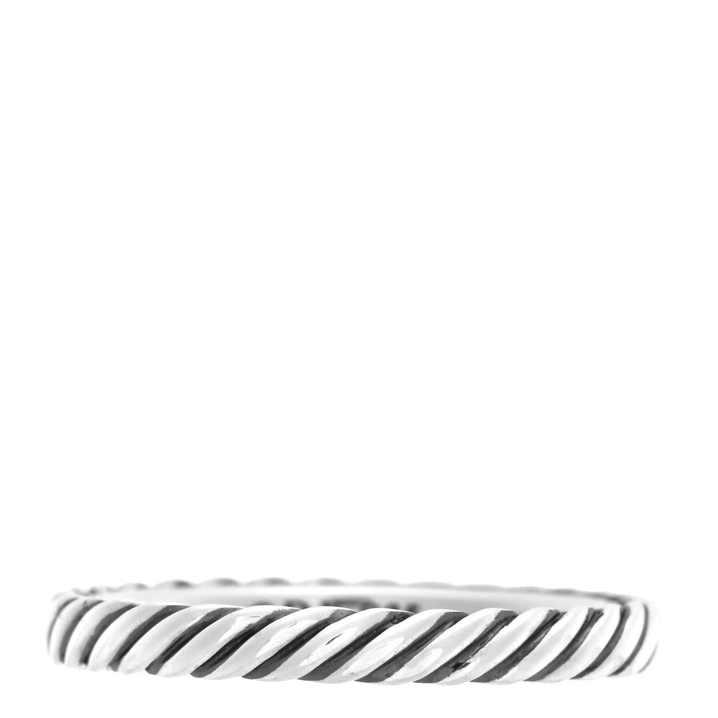 Sterling Silver Cable Classics Band Ring 52 6