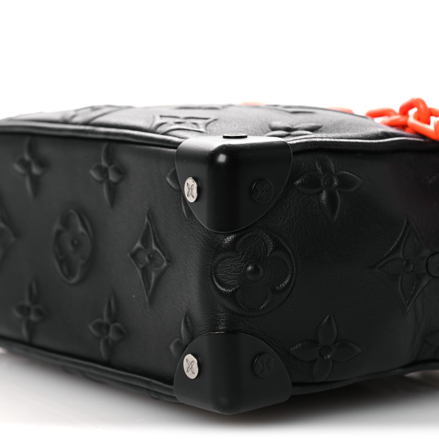 Louis Vuitton Calfskin Debossed Monogram Solar Ray Mini Soft Trunk Black 9 of 11