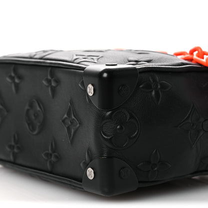 Louis Vuitton Calfskin Debossed Monogram Solar Ray Mini Soft Trunk Black 9 of 11